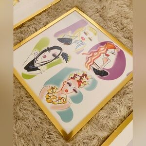 L.O.V.E Artwork! :) Colorful Rainbow Love Girls Framed Print